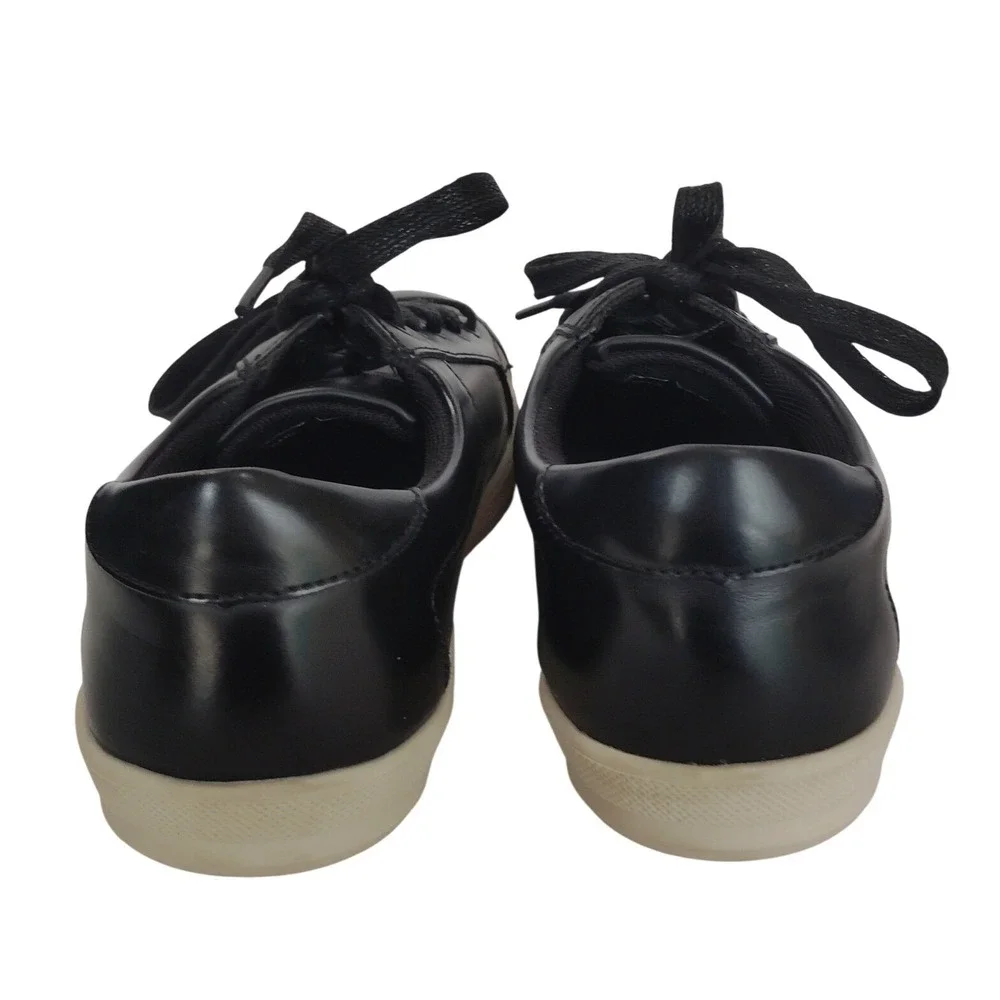 DEERSTAGS‎ KANE Mens Black Simulated Leather Memory Foam Sneakers Size 4M
